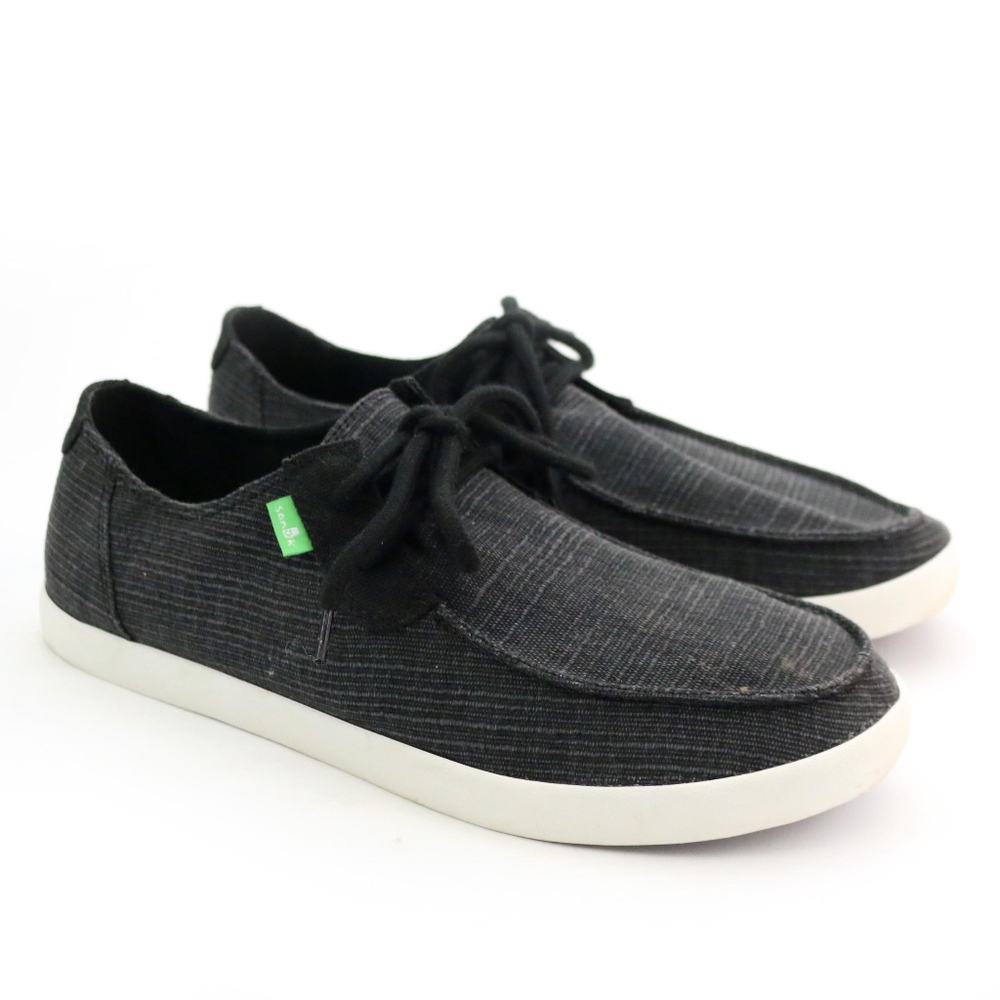 Sanuk NU-NAMI Grain Black SLUB Sneaker